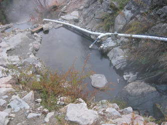Small pool with cold water pipe (Skinnydipper)