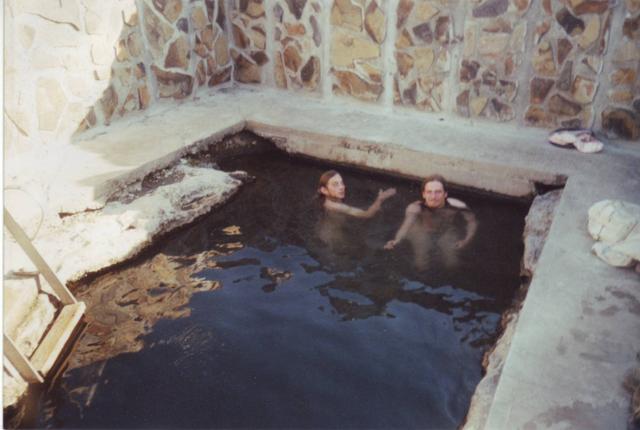 Andy and Adam swim (Hart Mountain)